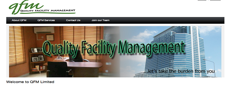 "Web portal development for Quality Facility Management, Nigeria."