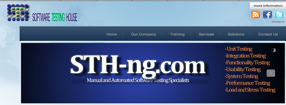 "Web portal development for Software Testing House International, Nigeria.."